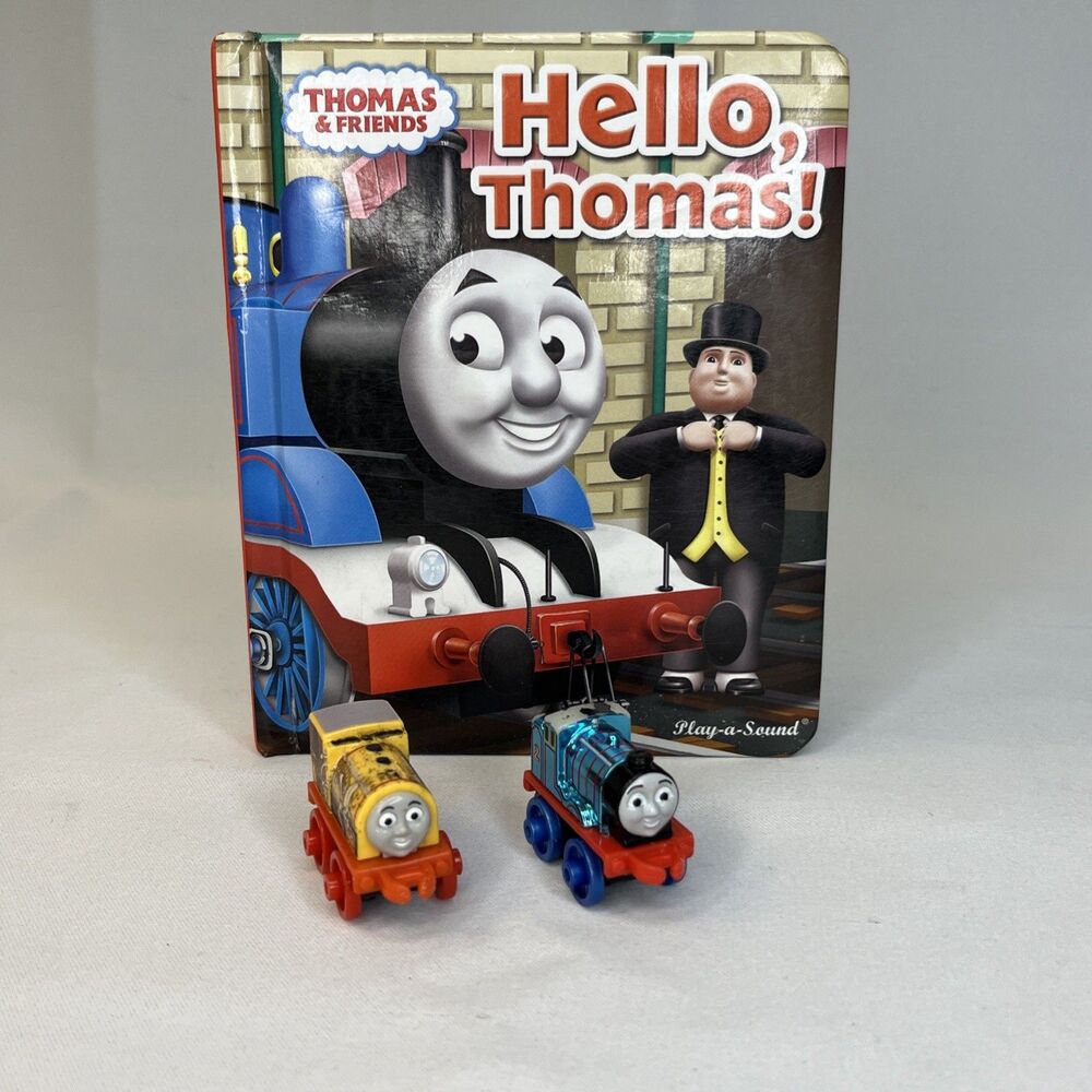 Thomas The Tank Engine Train & Friends Minis Micro Mini Trains (2)  & Book